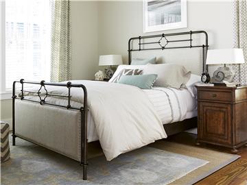 Thumbnail Upholstered Metal King Bed