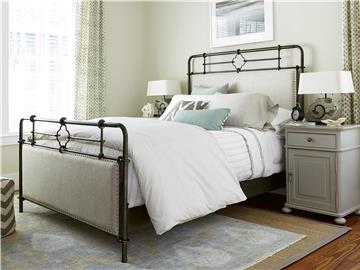 Thumbnail Upholstered Metal King Bed