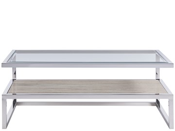 Cocktail Table with Stone Shelf thumbnail