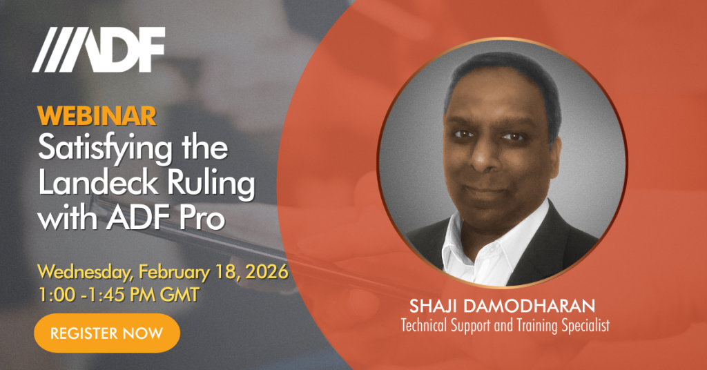 satisfy the landeck ruling webinar with adf 金刚PC28官网入口 pro and targeted evidence collection